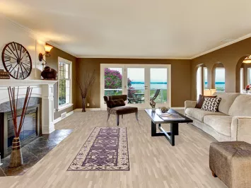 Purple & Ivory Oushak Oriental Runner Rug 3x10