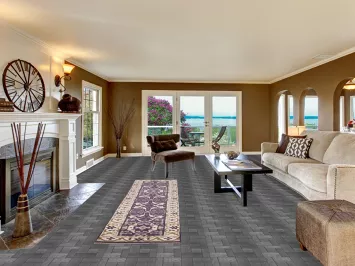 Purple & Ivory Oushak Oriental Runner Rug 3x10