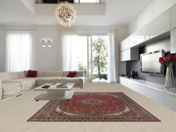 Floral Medallion Kashan Turkish Area Rug 10x13