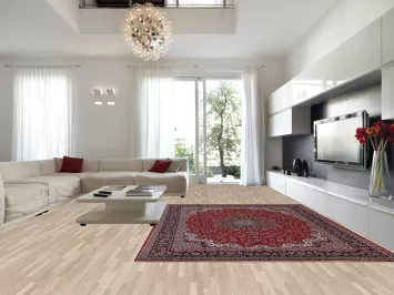 Traditional Red Kashan Turkish Area Rug 10x13