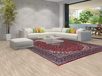 Floral Red Kashan Turkish Living Room Area Rug 10x13