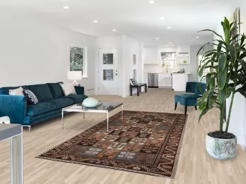 All-Over Bakhtiari Persian Living Room Rug 5x10