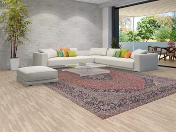 Traditional Pink Kashan Large Persian Rug 10x14