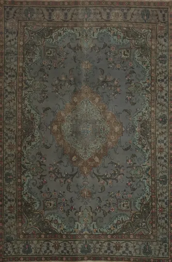 Ornamental Tabriz Persian Large Area Rug 10x13 for Sophisticated Ambiance