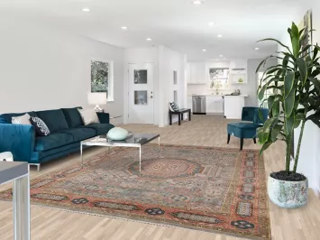 Gray Geometric Khotan Indian Area Rug 8x10