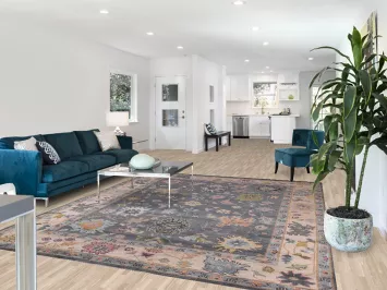 Gray Oushak Living Room Rug 8x10