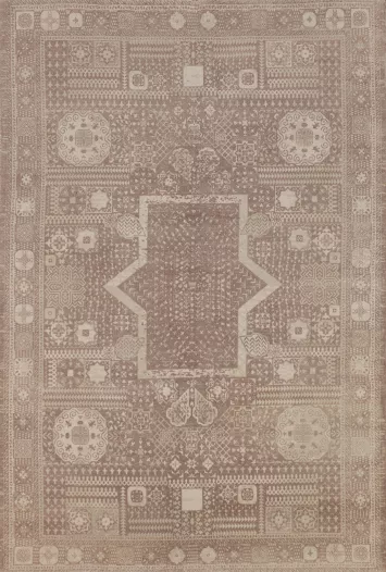 Geometric Wool Handmade Oriental Area Rug 5x8