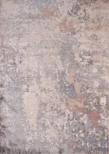 Contemporary Abstract Oriental Area Rug 5x8