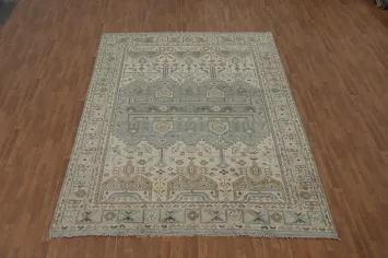 Ivory & Gray Khotan Oriental Area Rug 9x12