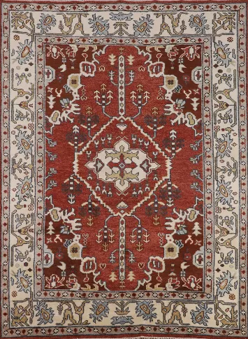 Handmade Wool Tabriz Indian Area Rug 8x10