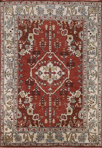 Handmade Wool Tabriz Indian Area Rug 8x10