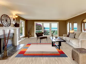 Geometric Gabbeh Living Room Area Rug 7x10