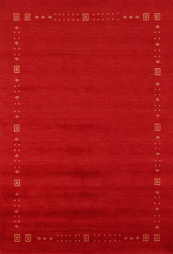 Handmade Red Gabbeh Oriental Area Rug 6x8