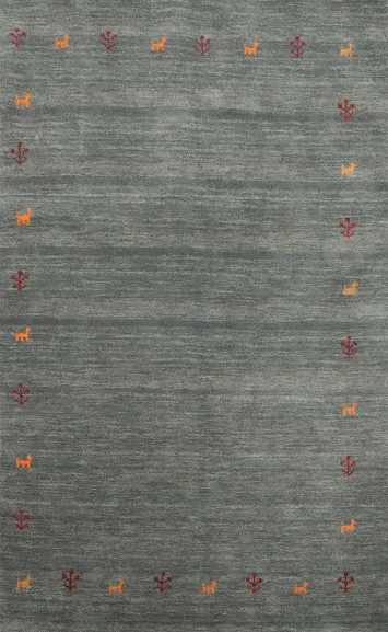 Little Animals Gabbeh Indian Accent Rug 4x6