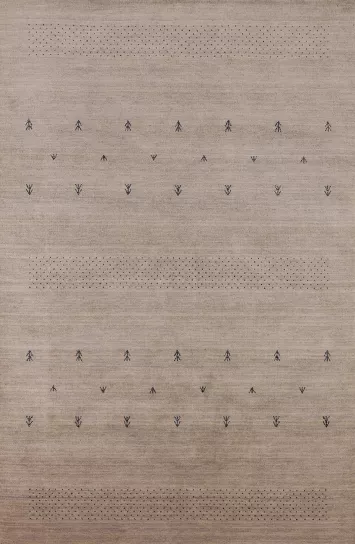 Handmade Wool Gabbeh Oriental Area Rug 5x8