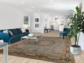 Handmade Gray Khotan Indian Area Rug 8x12