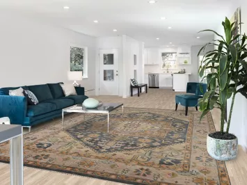 Geometric Heriz Serapi Indian Area Rug 9x12