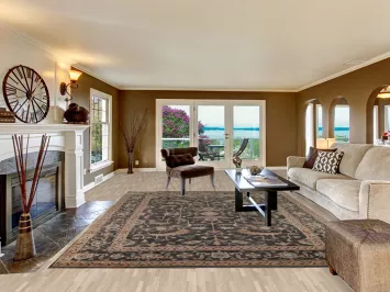 All-Over Floral Oushak Indian Area Rug 9x12