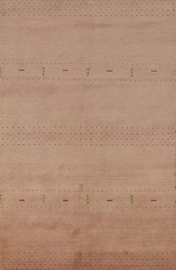 Tribal Wool Gabbeh Oriental Area Rug 5x8