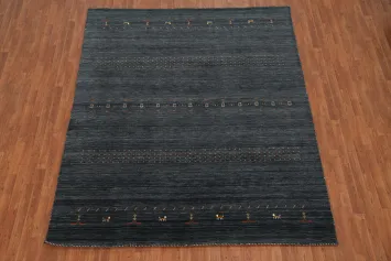 Little Animals Wool Gabbeh Oriental Area Rug 8x10