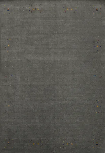 Handmade Gray Gabbeh Oriental Area 9x12