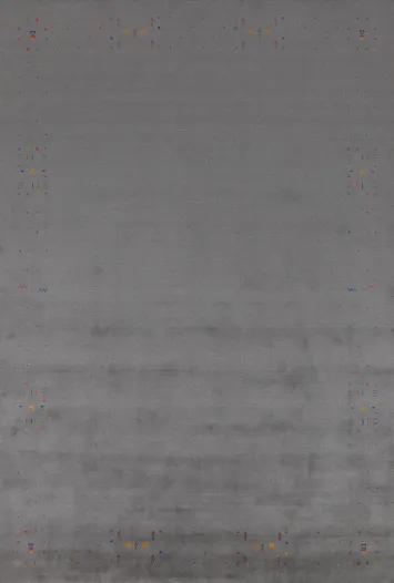 Gray Wool Gabbeh Oriental Area 9x12