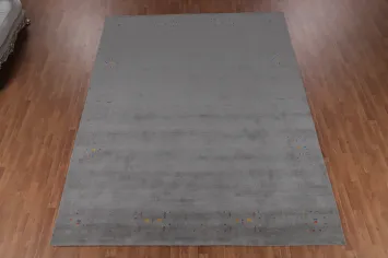 Gray Wool Gabbeh Oriental Area 9x12