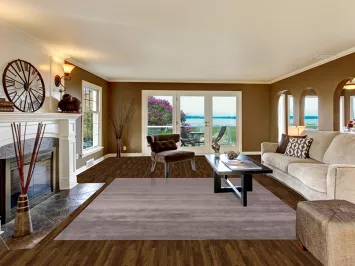 Gray Wool Gabbeh Indian Area Rug 8x10