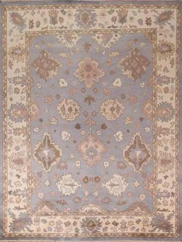 Handmade Blue Oushak Oriental Area Rug 8x10