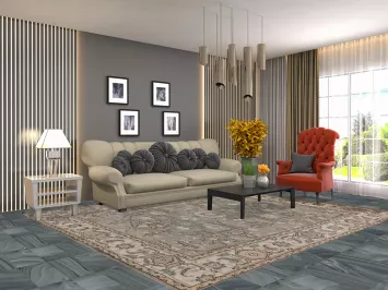 Handmade Gray Wool Oushak Oriental Area Rug 8x10