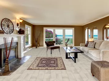 All-Over Wool Oushak Indian Accent Rug 4x6