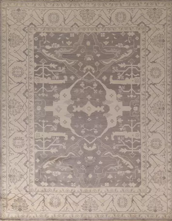 All-Over Handmade Oushak Indian Area Rug 8x10