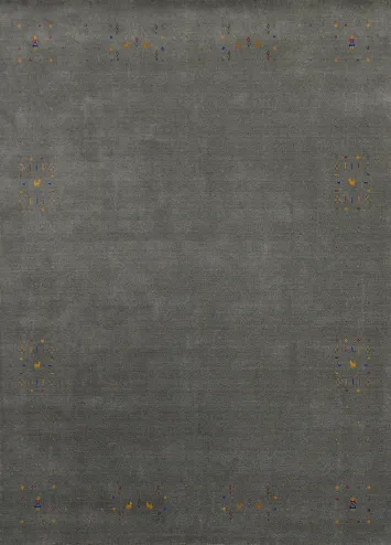 Gray Wool Gabbeh Oriental Area Rug 8x10