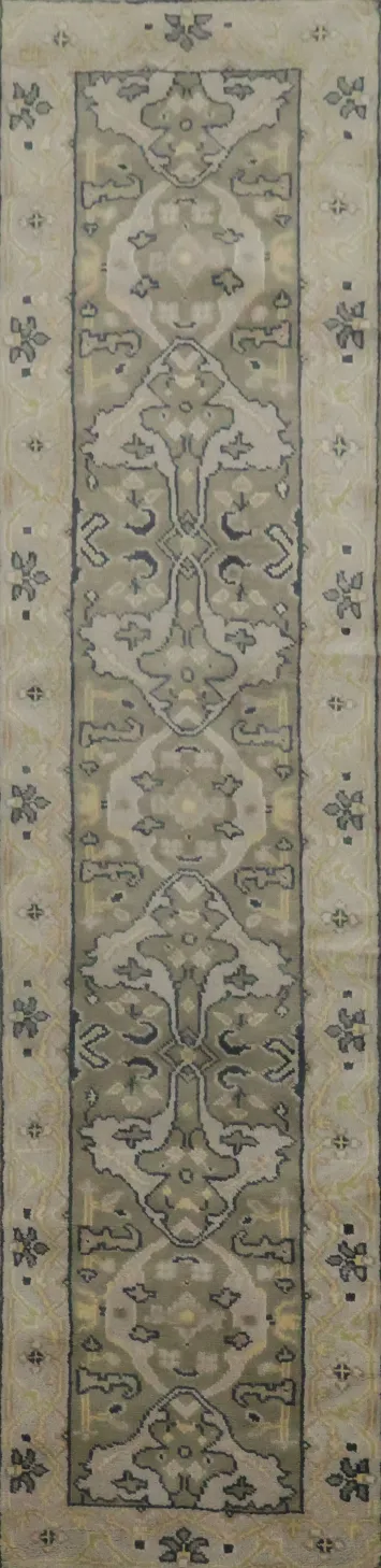 All-Over Oushak Oriental Runner Rug 3x11