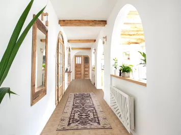 Handmade Wool Oushak Indian Runner Rug 3x10