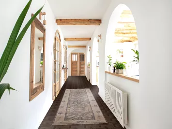 Handmade Wool Oushak Oriental Runner Rug 3x10