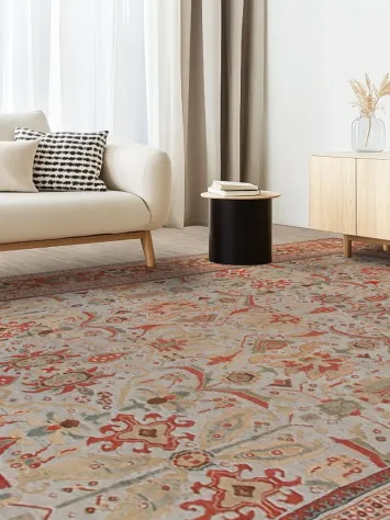 Antique Vegetable Dye Sultanabad Ziegler Persian Large Rug 11x17