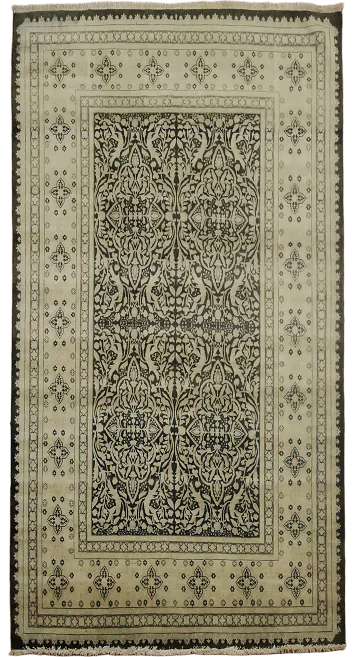 Vintage Geometric Royal Tabriz Oriental Area Rug 6x9