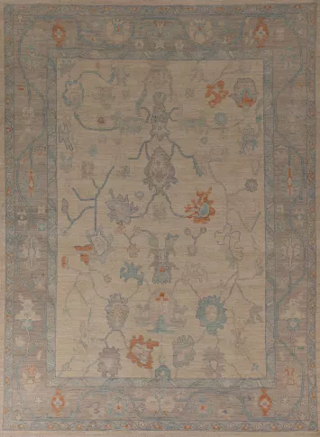 Vegetable Dye Oushak Living Room Area Rug 8x10