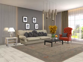 Vegetable Dye Oushak Living Room Area Rug 8x10