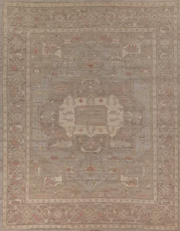 Vegetable Dye Handmade Oushak Living Room Area Rug 8x10