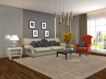 Vegetable Dye Handmade Oushak Living Room Area Rug 8x10