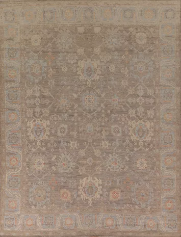 Vegetable Dye Oushak Oriental Area Rug 8x10