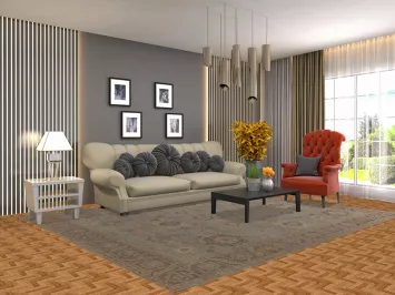 Vegetable Dye Oushak Living Room Area Rug 8x10