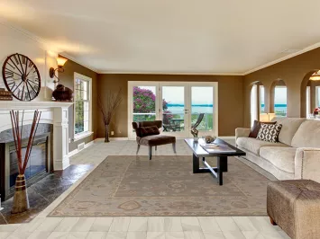 Vegetable Dye Gray Oushak Oriental Area Rug 9x12