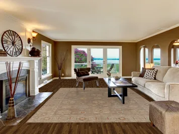 Vegetable Dye Oushak Oriental Area Rug 9x12