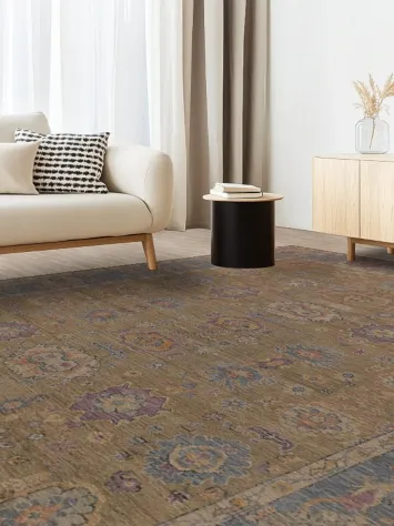 Vegetable Dye Oushak Oriental Large Rug 10x14