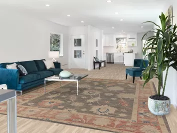 Vegetable Dye Gray Oushak Turkish Area Rug 9x11