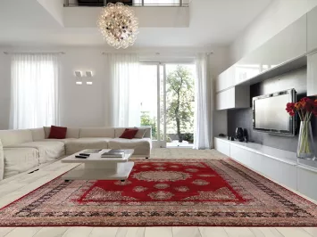 Pre-1900 Vegetable Dye Kerman Ravar Persian Large Rug 14x19