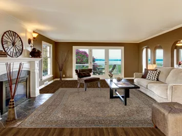 Traditional Mashad Persian Area Rug 10x13